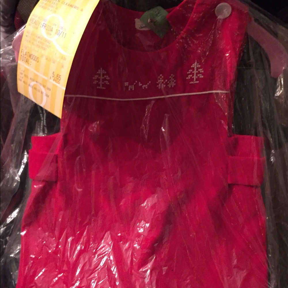 🎁 Sax Fifth Ave 3T Red Velvet Christmas Romper!